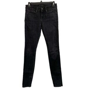 VINCE Zipper Ankle | Black Stone | Skinny Jeans | Size‎ 25